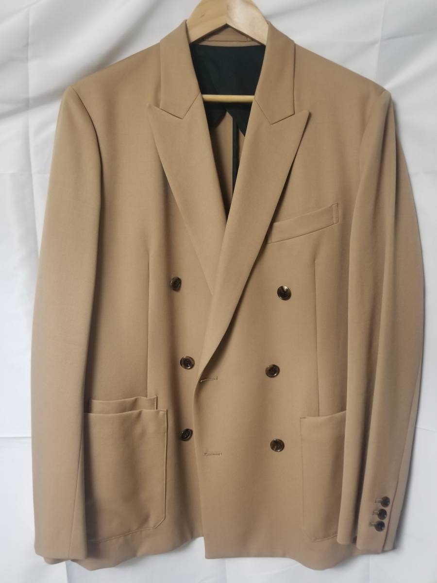 新品未使用 CABaN ウールギャバジン ダブルブレストジャケット size L