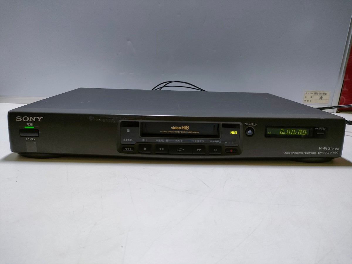 A 738 SONY ビデオカセットレコーダー Hi8 EV-PR2 通電確認済み