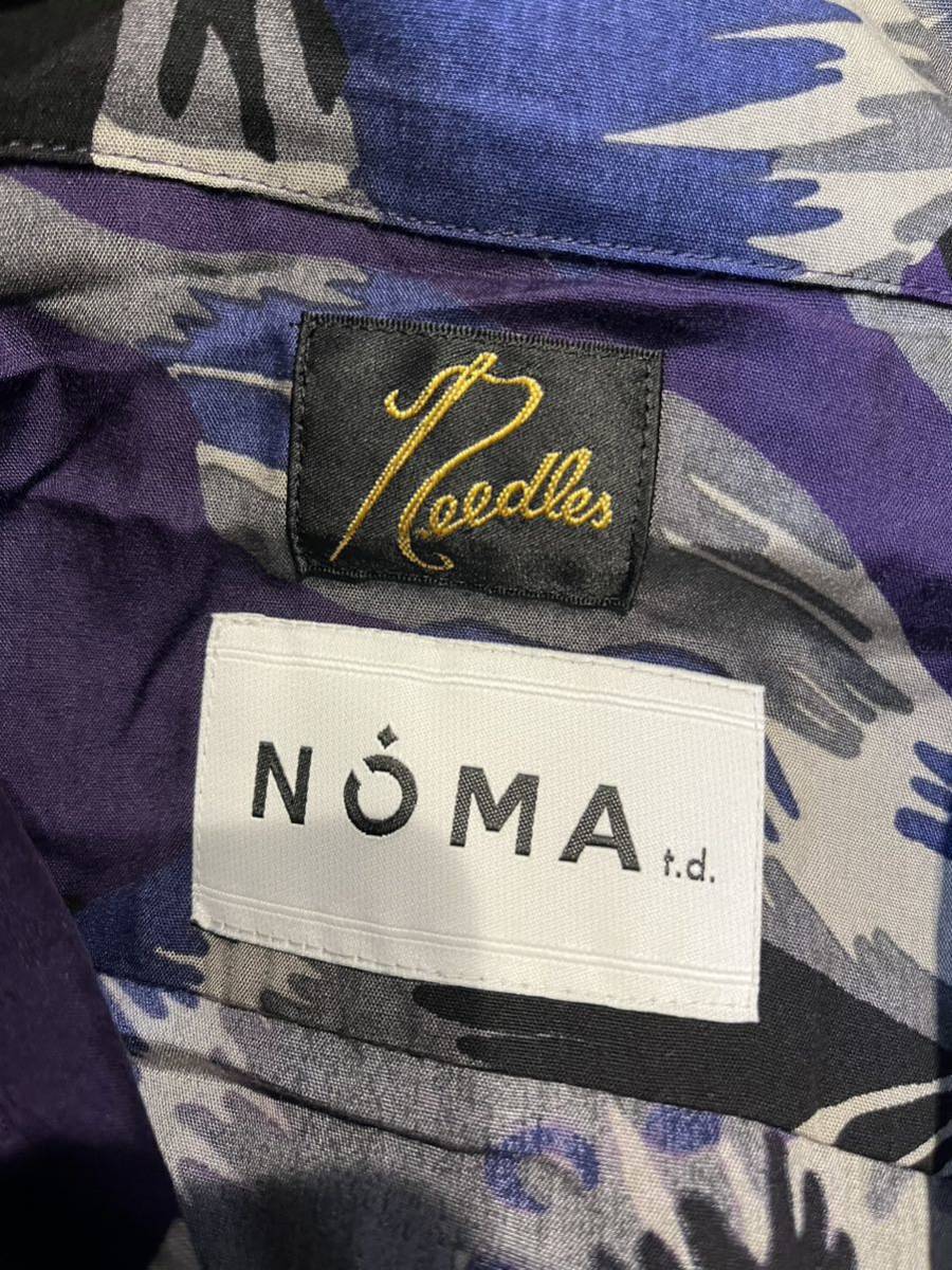 美品 NEEDLES × NOMA t.d. ITALIAN COLLAR SHIRT M / ニードルズ ノーマティーディー ネペンテス NEPENTHES 花柄シャツ コラボ ニードルス