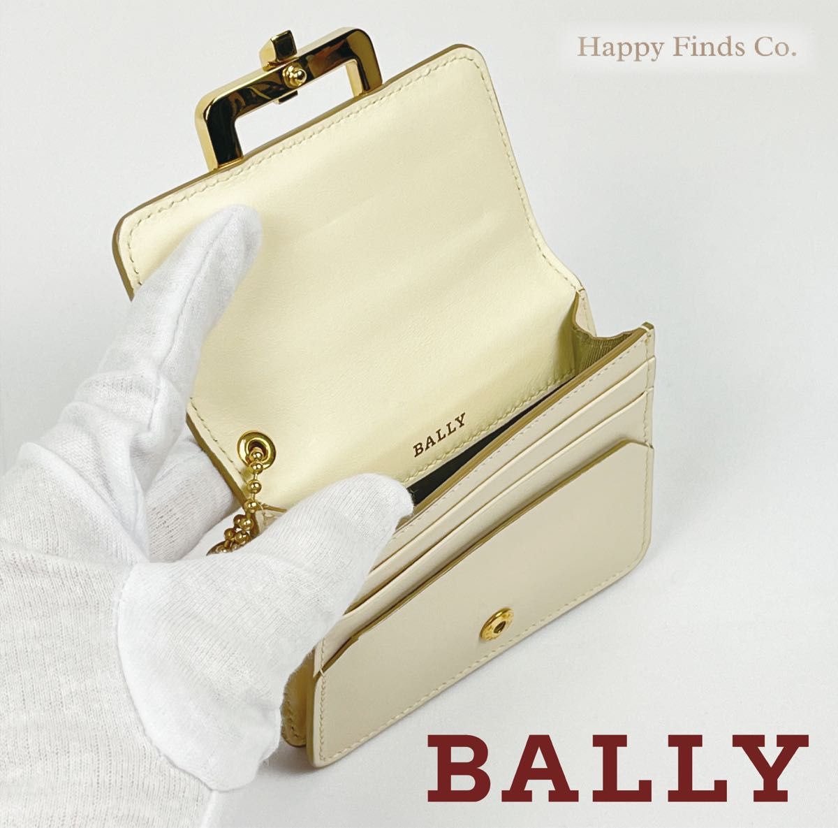BALLY（バリー）】 レディース キーホルダー付きカードケース（新品