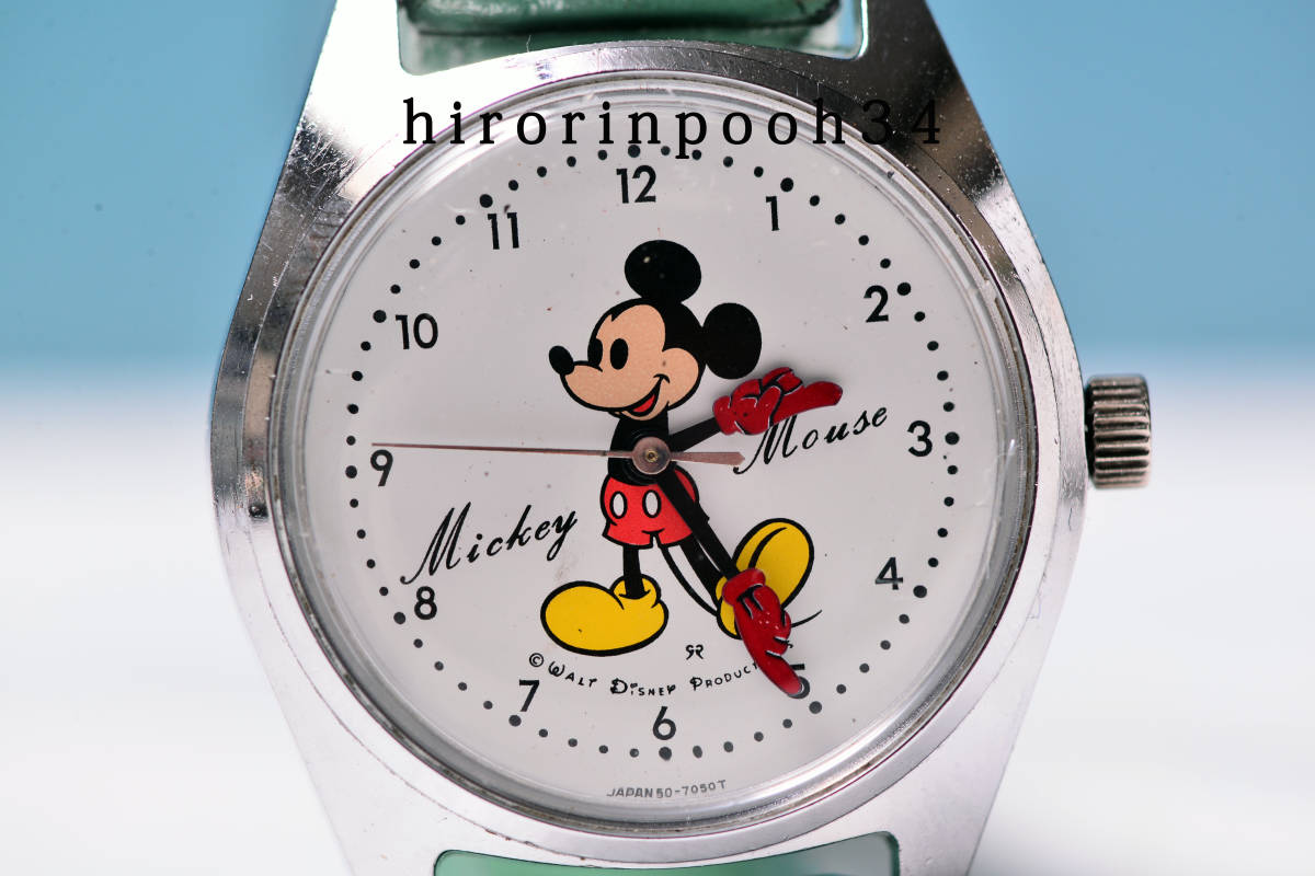 即決 SEIKO ディズニータイム ミッキーマウス ７石手巻き時計