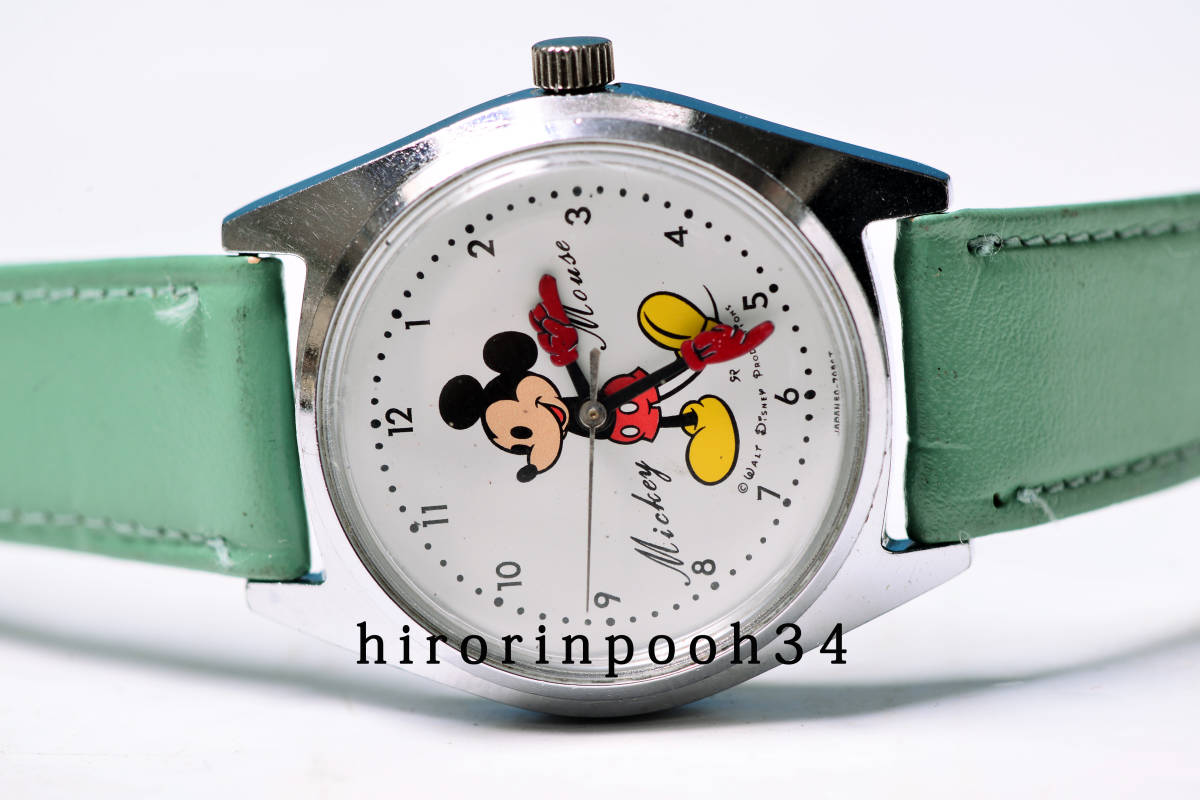 即決　SEIKO 　● ディズニータイム 　● ミッキーマウス　７石手巻き時計　_画像3