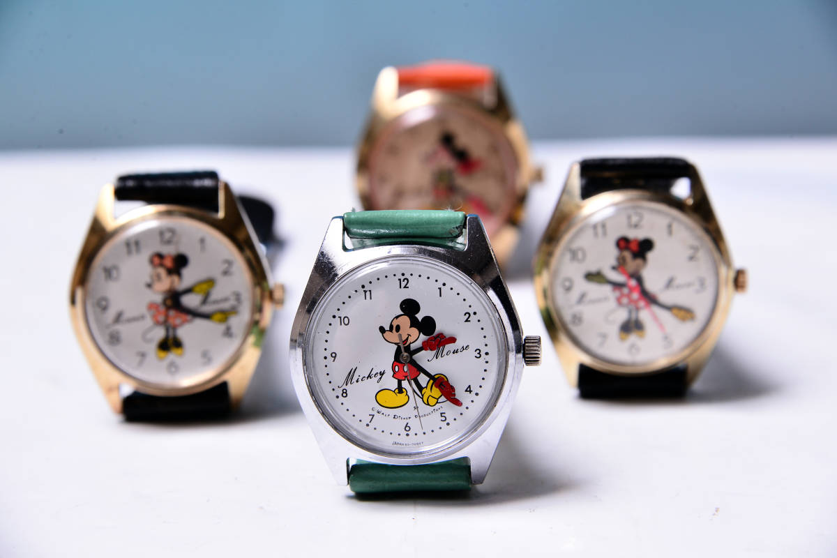  быстрое решение SEIKO * Disney время * Mickey Mouse 7 камень механический завод часы 