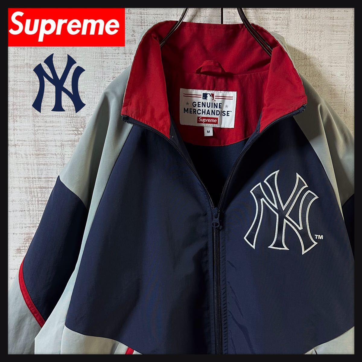 希少品】Supreme Yankees シュプリーム ヤンキース MLB 刺繍ロゴ