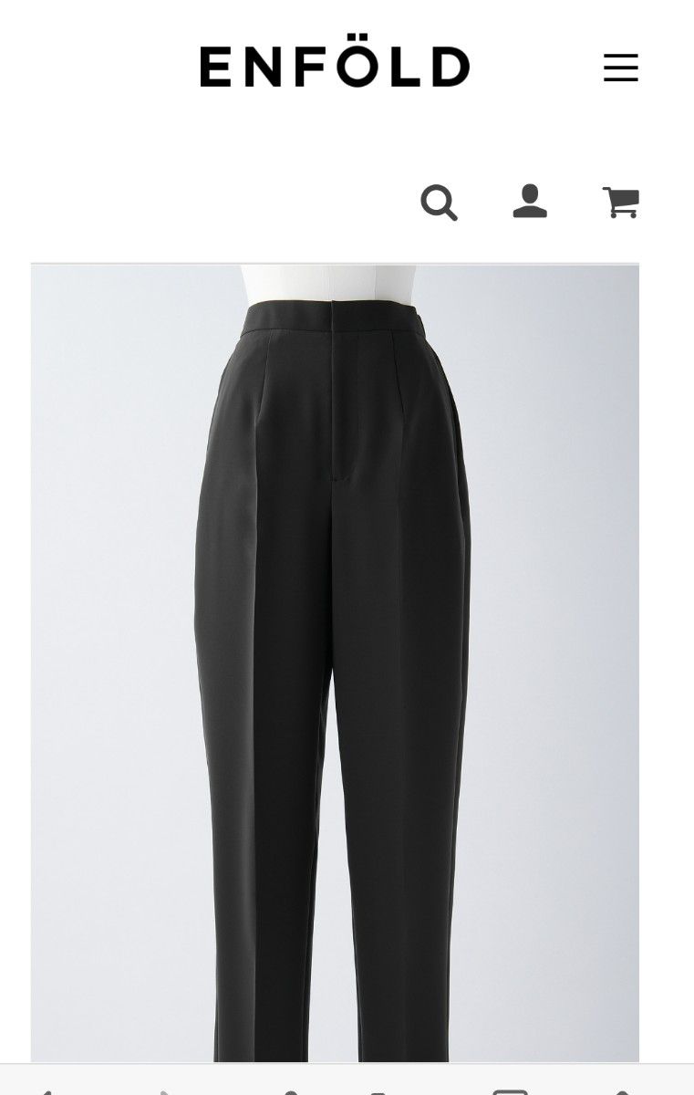 ENFOLD エンフォルド CENTER-PRESS EGG PANTS エッグパンツ 新品 ENFOLD エンフォルド CENTER-PRESS EGG PANTS エッグパンツ 新品