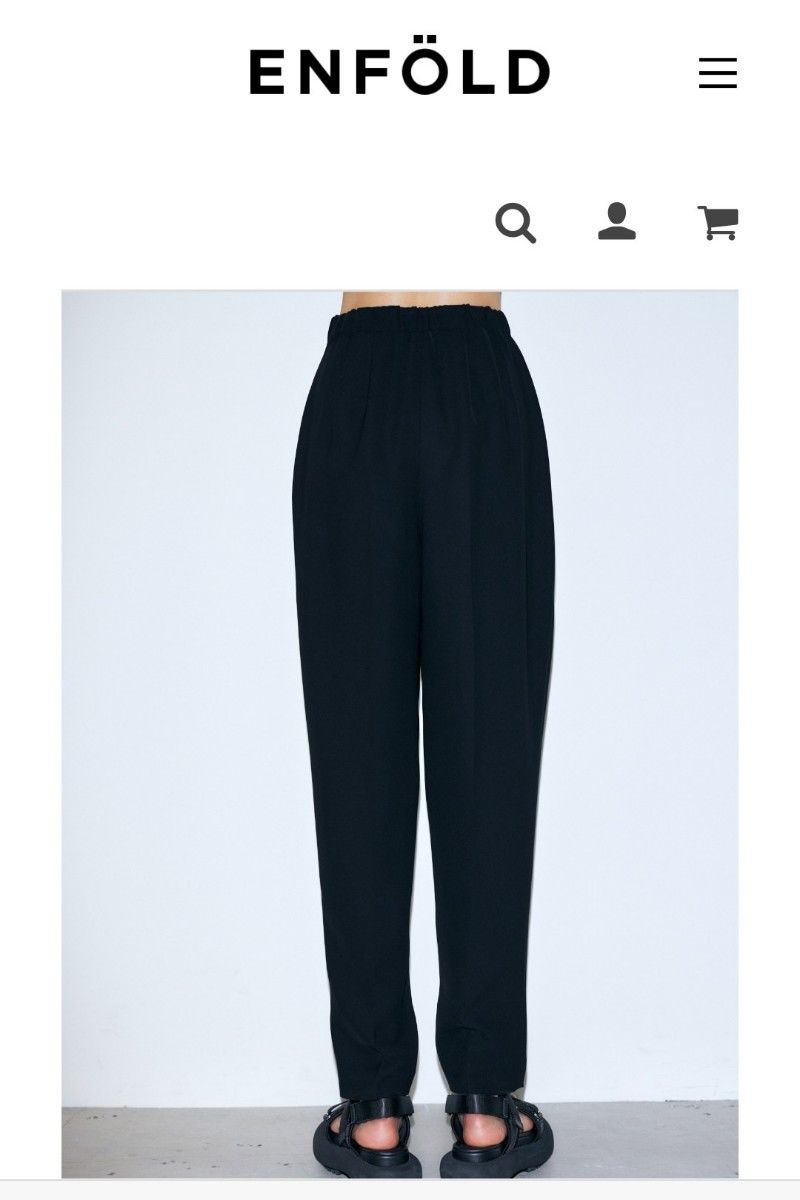 ENFOLD エンフォルド CENTER-PRESS EGG PANTS エッグパンツ 新品 ENFOLD エンフォルド CENTER-PRESS EGG PANTS エッグパンツ 新品
