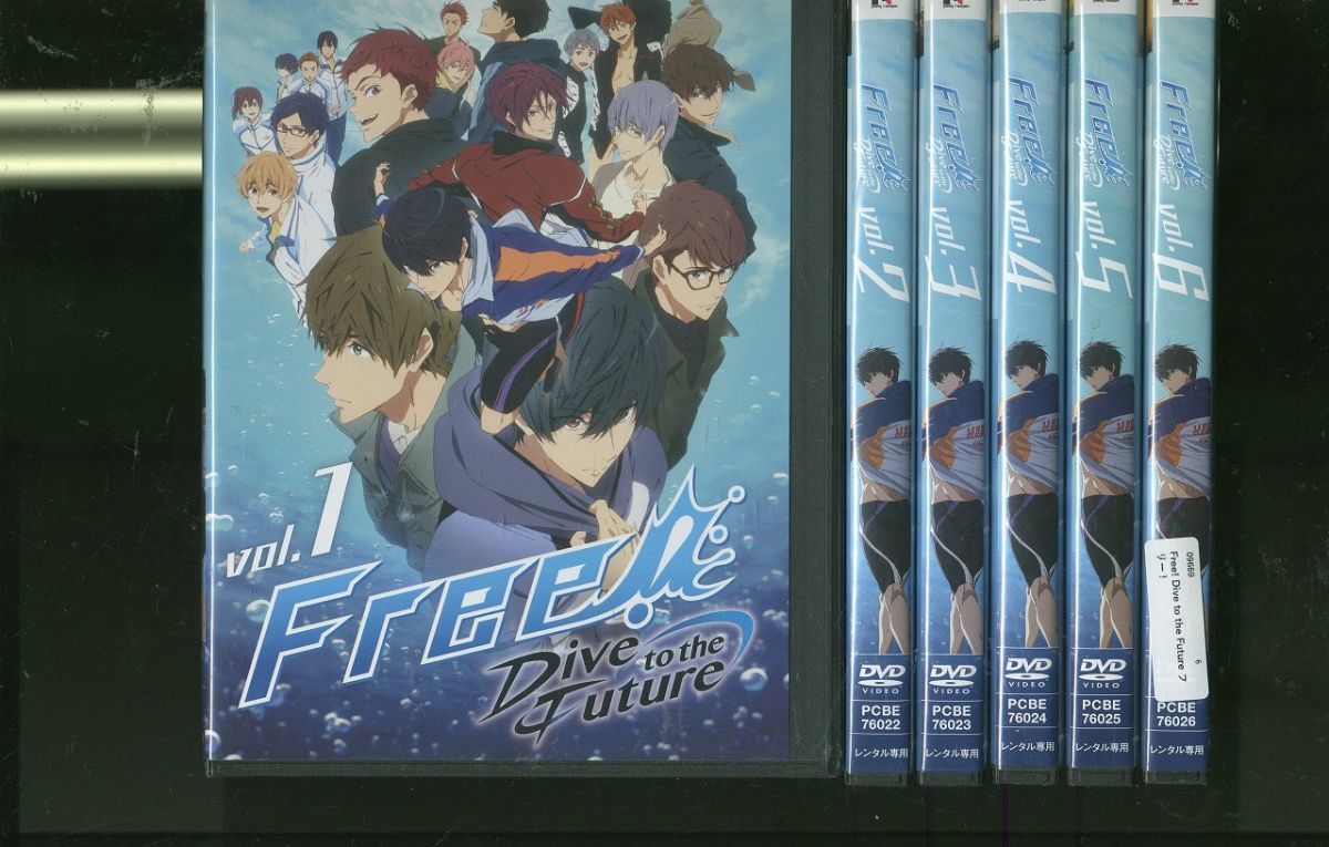DVD Free! Dive to the Future フリー! 全6巻 ※ケース無し発送 レンタル落ち ZM1804