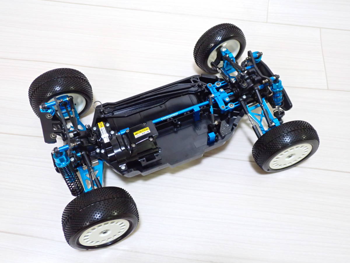 1/10 タミヤ TT02B シャーシ アルミ・オプションパーツ多数付 オフロード 4WD バギー_画像5