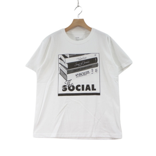 Allege アレッジ 18SS social books T Tシャツ 2 ホワイト_画像1