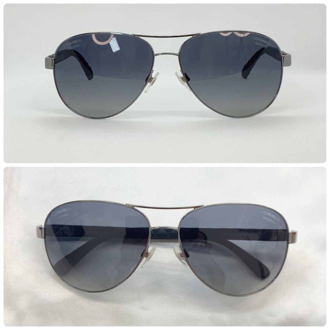 美品 CHANEL シャネル サングラス 4204Q マトラッセ調 偏光 美品 CHANEL シャネル サングラス 4204Q マトラッセ調 偏光