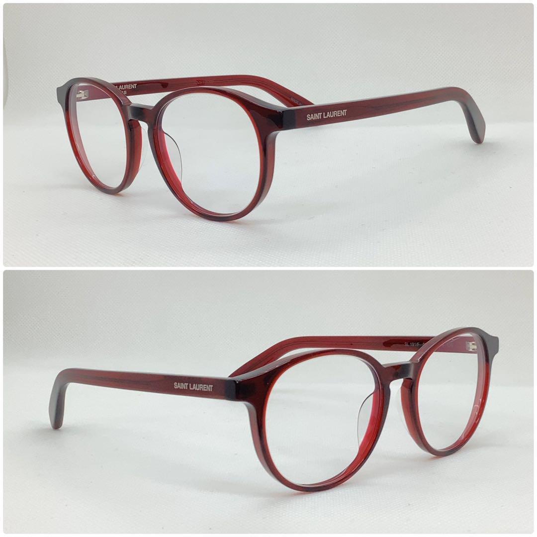 極美品　サンローラン　眼鏡　メガネフレーム　アイウェア　SL191F 伊達