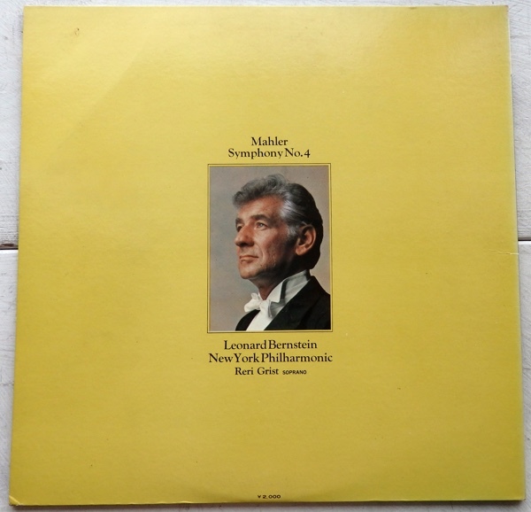 LP マーラー 交響曲第4番 バーンスタイン ニューヨークフィル グリスト SONC-10204_画像2