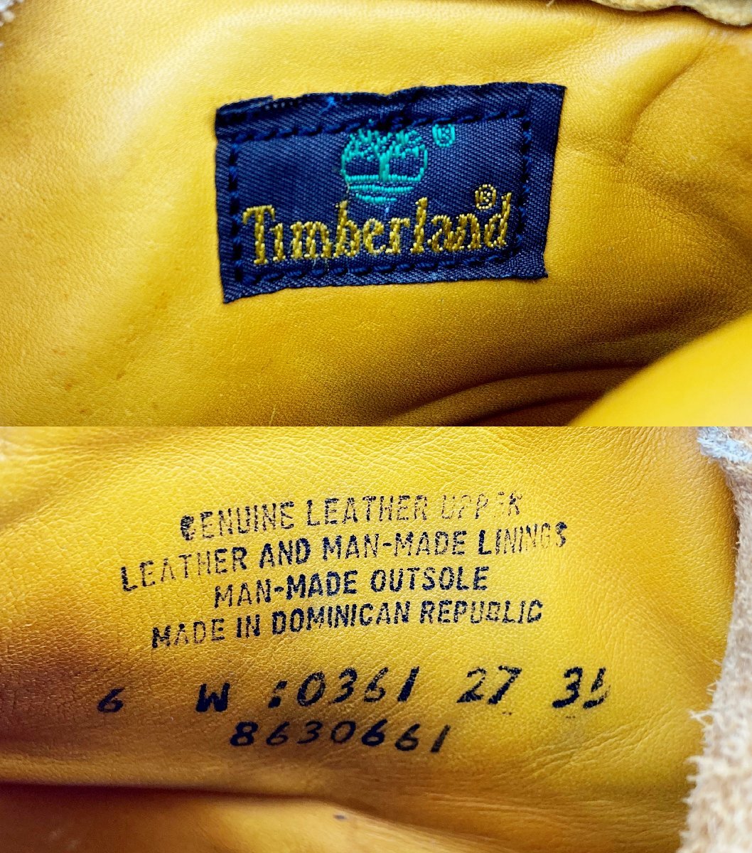 10642902　♭ Timberland ティンバーランド 0361 ショートブーツ 靴 6W（日本サイズ23cm）ブラウン系 レディース 中古_画像6