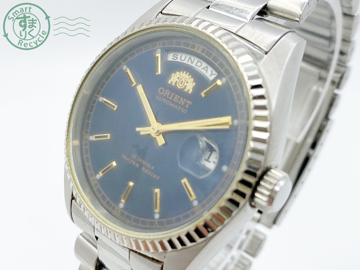 ORIENT 自動巻き 21石 46E701-91 デイデイト 黒文字盤 - 時計 ORIENT 自動巻き 21石 46E701-91 デイデイト 黒文字盤 - 時計