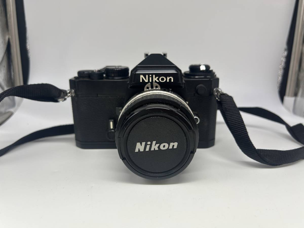 C-55】カメラ Nikon ニコン FE フィルムカメラ レンズ 50mm 1:1.8 動作