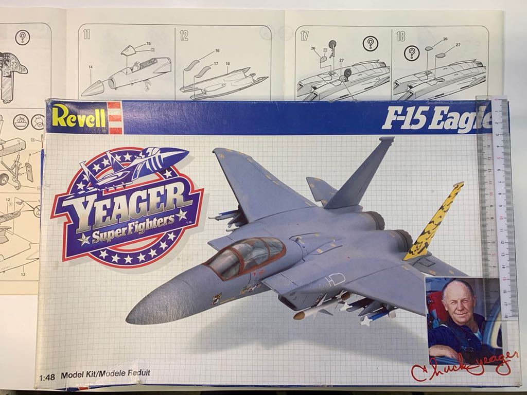 レベル　プラモデル　戦闘機　Revell 1:48 F-15 Eagle YEAGER Super Fighers F15-イーグル_画像1