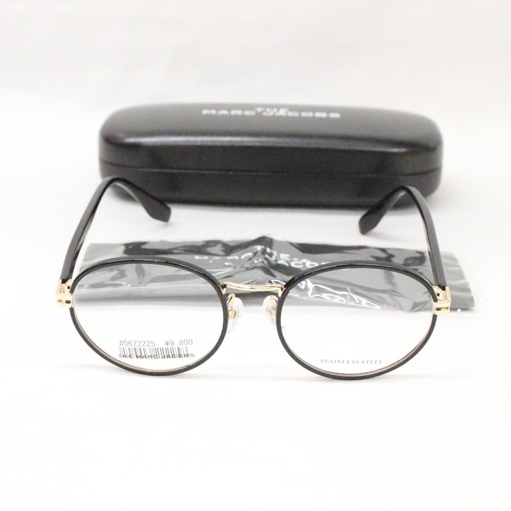 MARC JACOBS マークジェイコブス 眼鏡 メガネフレーム MARC 516 807 ブラック系 ケース・クロス付き 未使用品☆_画像1