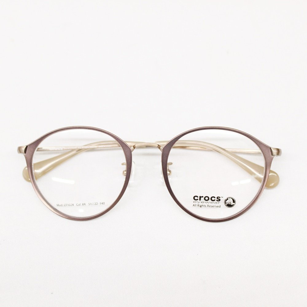 CROCS クロックス 眼鏡 メガネフレーム CF1024 Col.BR ケース付き 未使用品☆_画像6