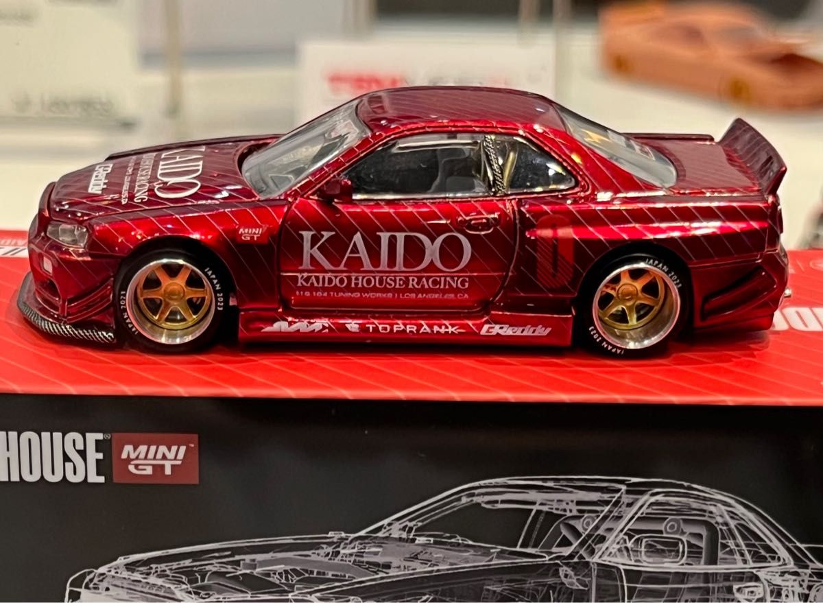 MINI GT ミニGT 1/64 KAIDO HOUSE スカイライン R34 KAIDO WORKS 静岡ホビーショー