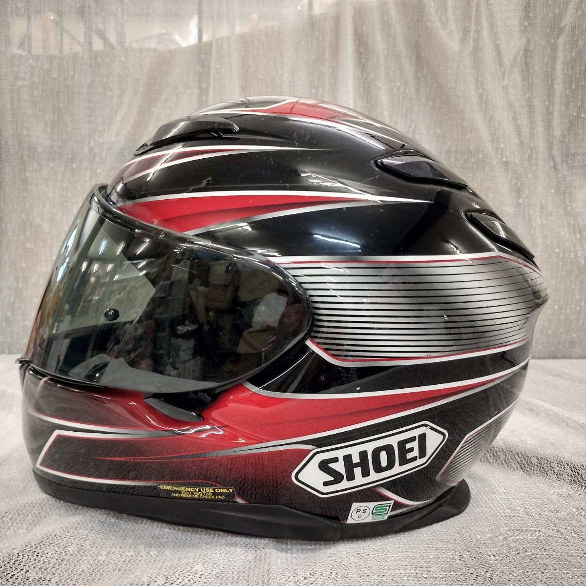 NR417 SHOEI ショウエイ ヘルメット フルフェイスヘルメット XR-1100 Lサイズ 59センチ バイク ツーリング _画像6