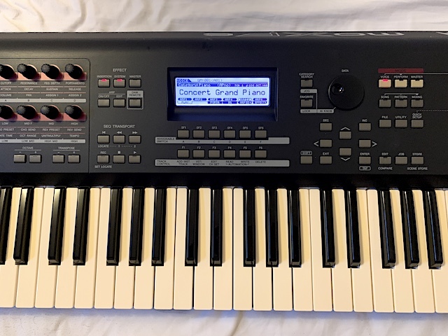 YAMAHA MOXF 6 生産完了品 純正ソフトケース付き(MOTIF montage xs qy dx an eos ex tg es modx sy cs rs reface cubase）_画像4