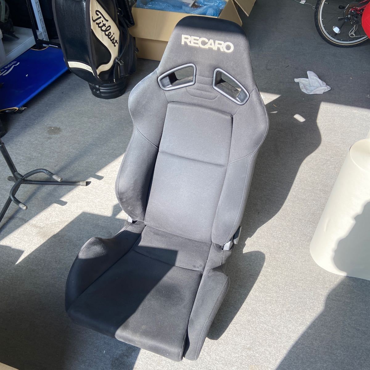 UTt66 RECARO SR-7F KK100 BK レカロ SR7 SR7F セミバケ ブラック 現状品_画像1