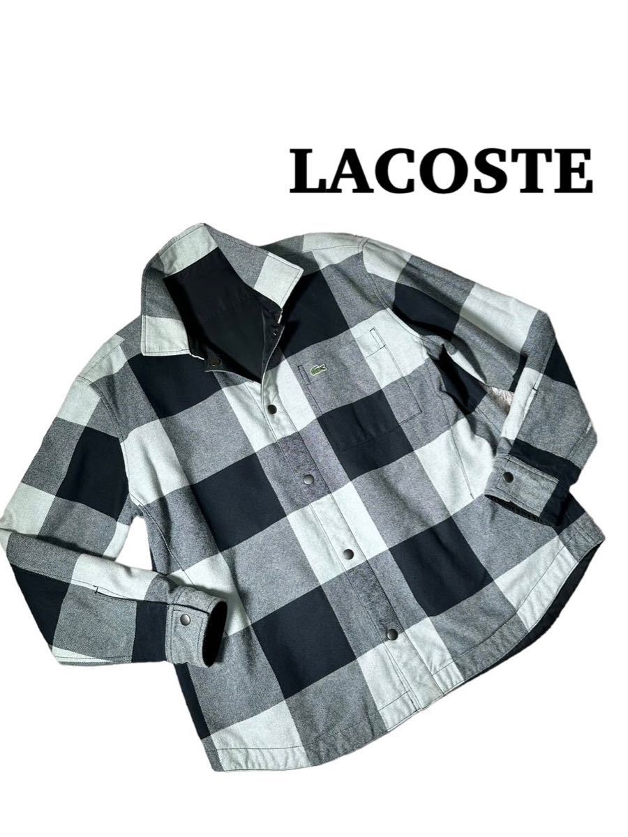 【新品同様】希少リバーシブル◆ LACOSTE ラコステ◆ジャケット　ブルゾン　アウター　ボタンダウン　サイズ L_画像1