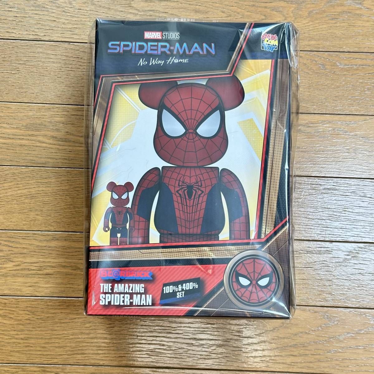 BE@RBRICK THE AMAZING SPIDER-MAN 100％ & 400％ ベアブリック ザ アメージング スパイダーマン フィギュア_画像1