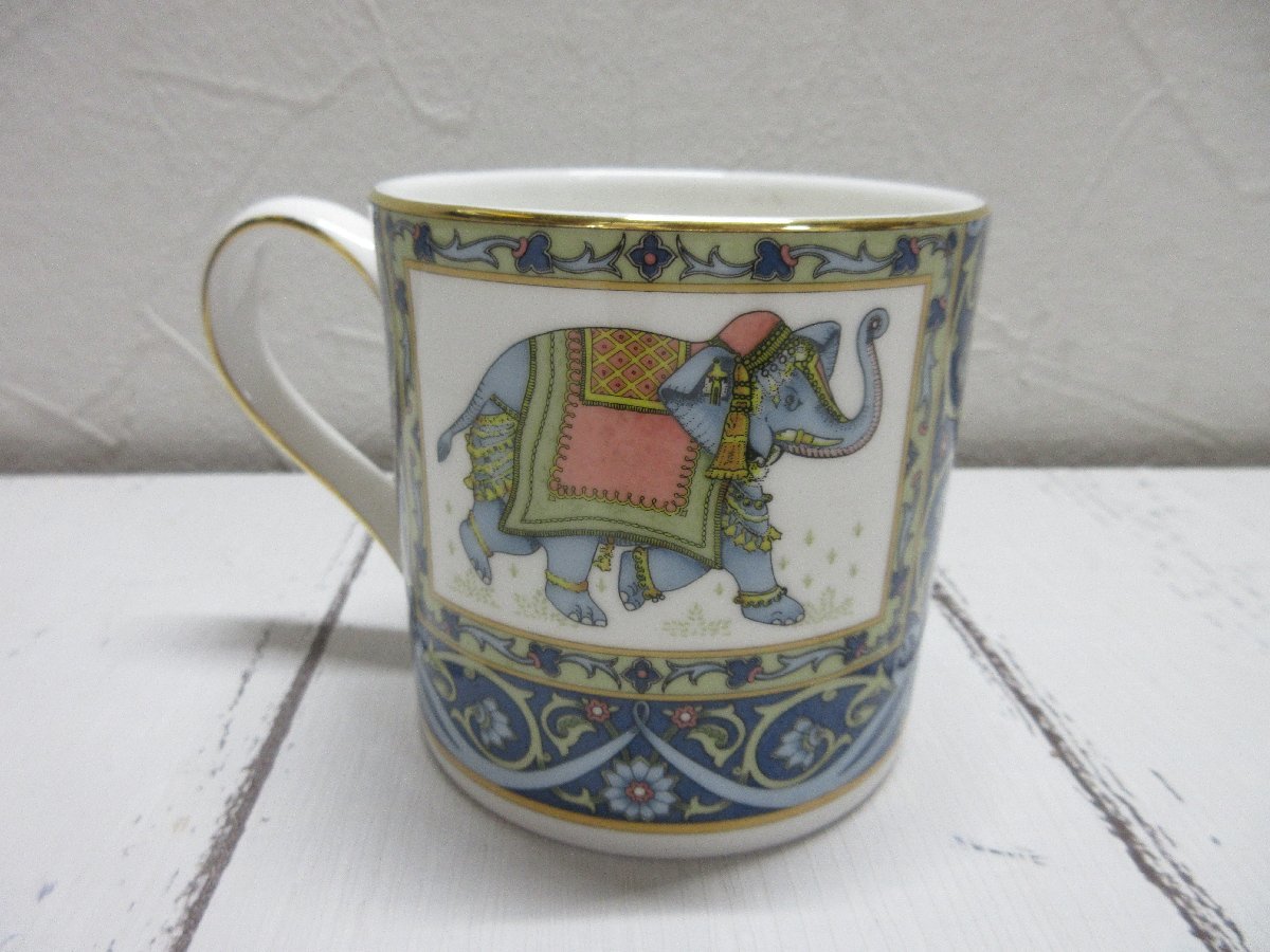 １円　　良品　WEDGWOOD BLUE ELEPHANT ウェッジウッド ブルーエレファント マグカップ 【星見】_画像1