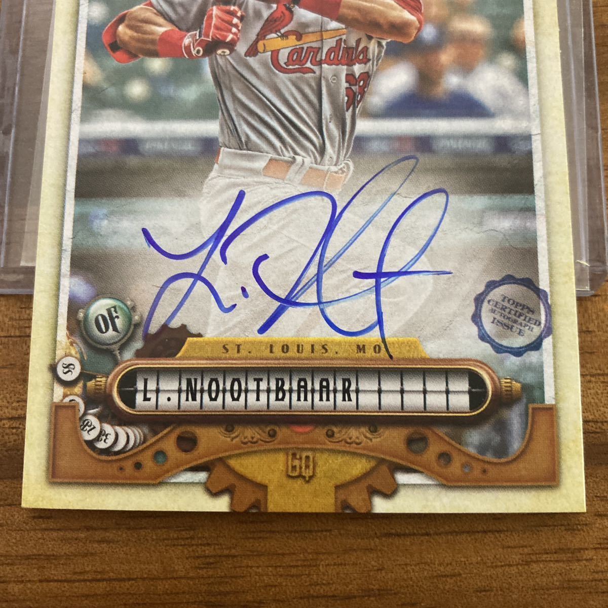 2022 Topps Gypsy Queen Lars Nootbaar ラーズ ヌートバー RC Auto ルーキー サイン WBC 大谷_画像3