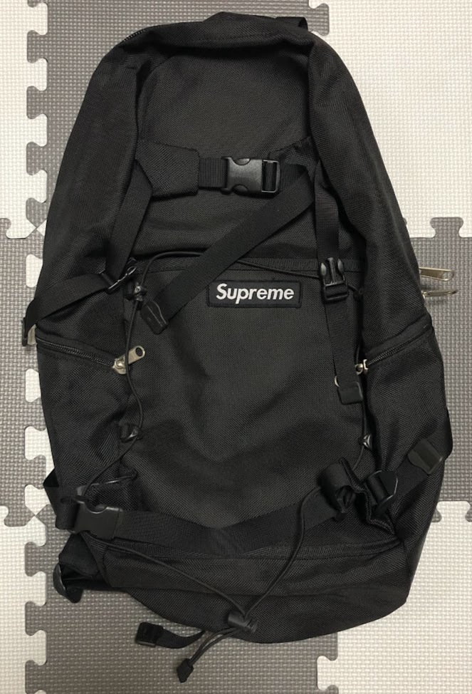 Supreme シュプリーム Back Pack バックパック 黒 made in USA アメリカ製 ★ 中古 希少 正規品_画像1