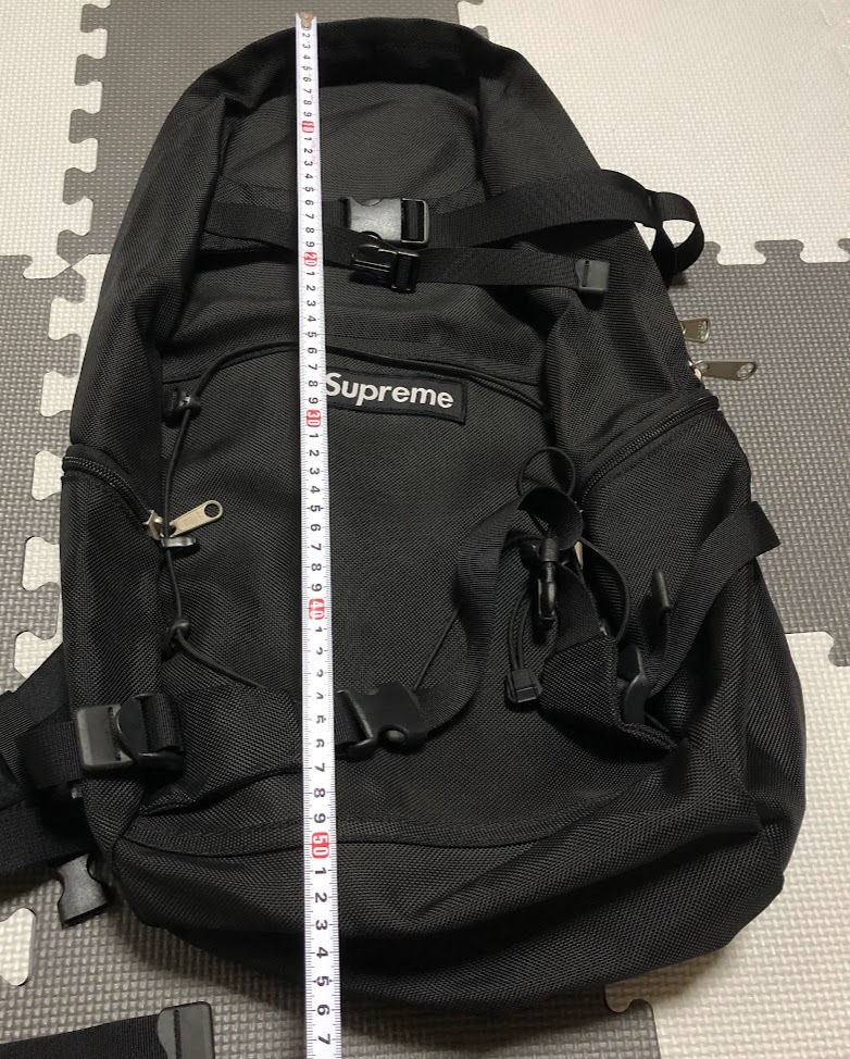 Supreme シュプリーム Back Pack バックパック 黒 made in USA アメリカ製 ★ 中古 希少 正規品_画像9