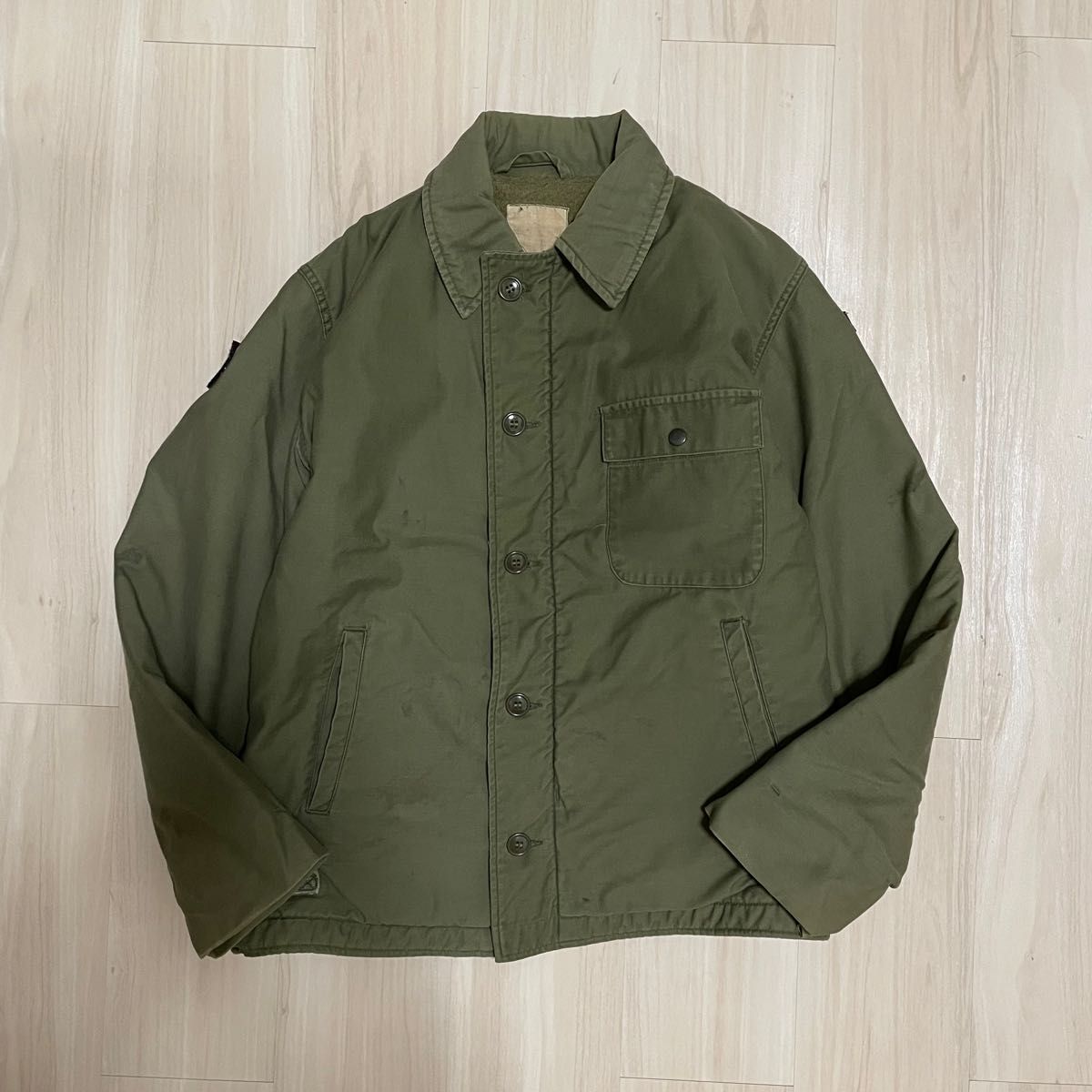 60s 70s A-2 デッキジャケット US NAVY 米軍実物 ヴィンテージ