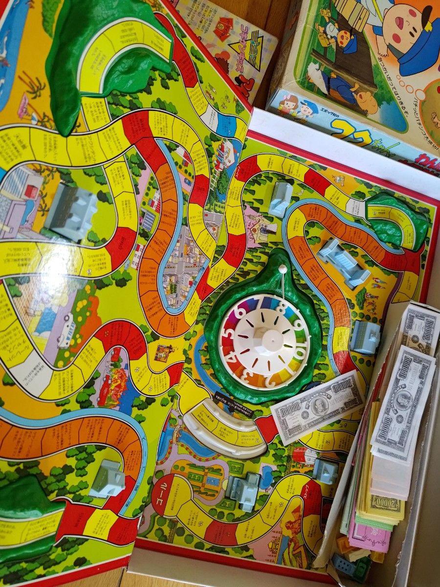 ボードゲーム 昭和レトロ バンダイ 欠品 人生ゲーム フクちゃん ボードゲーム 昭和レトロ バンダイ 欠品 人生ゲーム フクちゃん