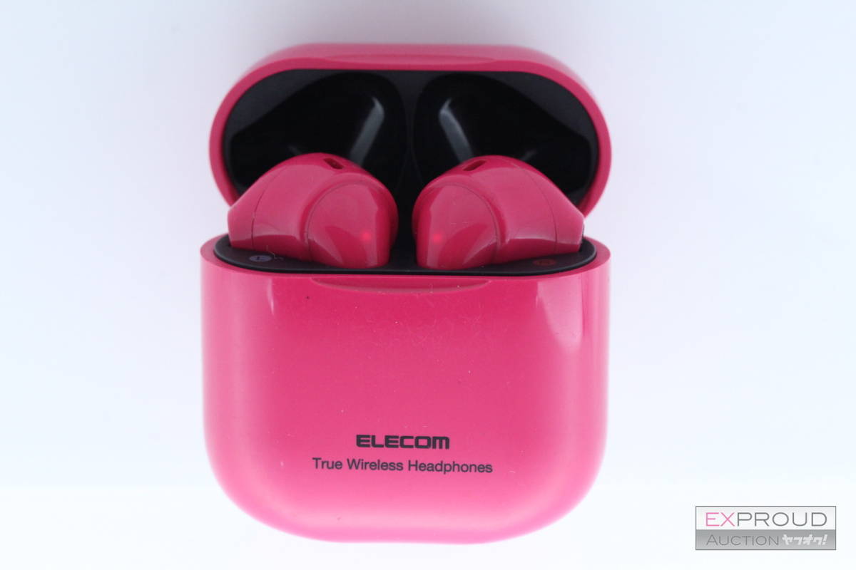 良品★R80 ELECOM エレコム LBT-TWS11 ピンク 超軽量設計 Bluetooth 完全ワイヤレスステレオヘッドホン イヤホン 動作確認済み_画像1