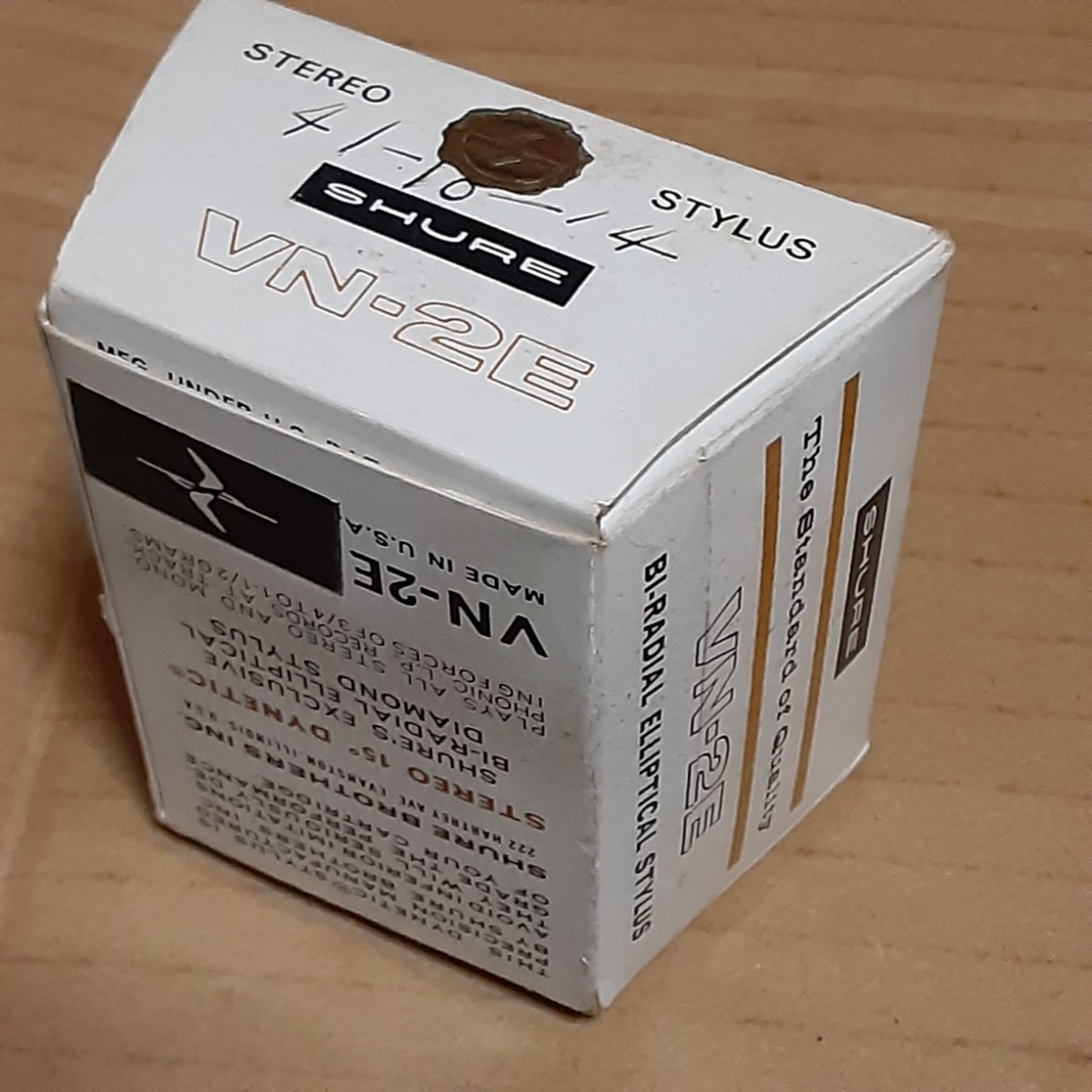 (期限限定値下げ) 新品未使用 SHURE VN-2E 初期型 STEREO 15° DYNETIC STYLUS V-15 TYPE1 初代 用 交換針 その2 レコード針の画像5