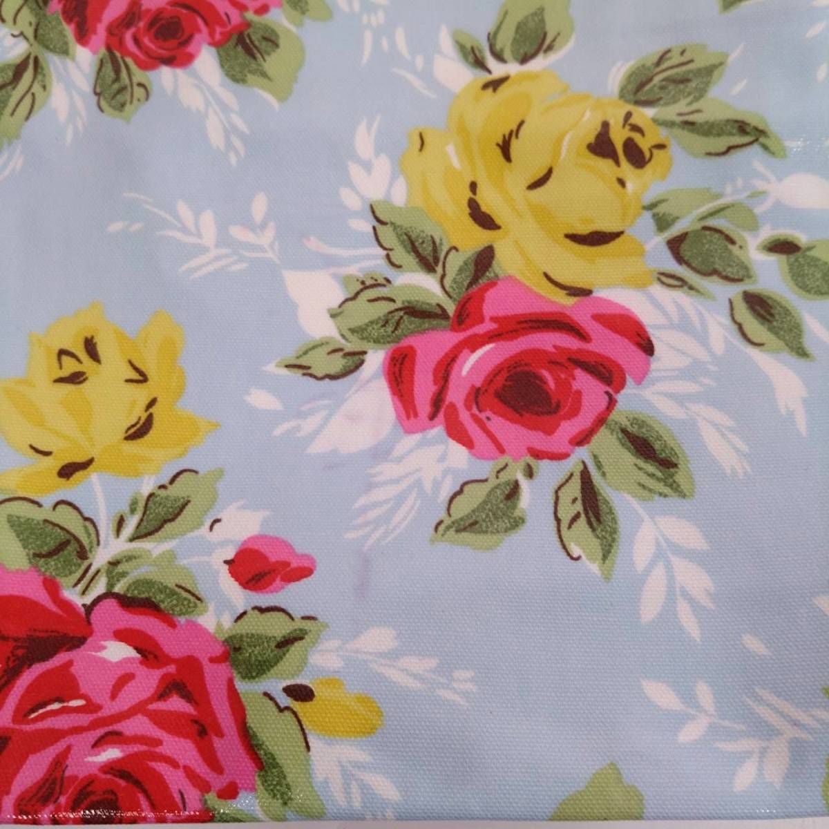 K) Cath Kidston キャスキッドソン トートバッグ 花柄 薔薇 エコバッグ ショッピングバッグ バッグ カバン J2001_画像9