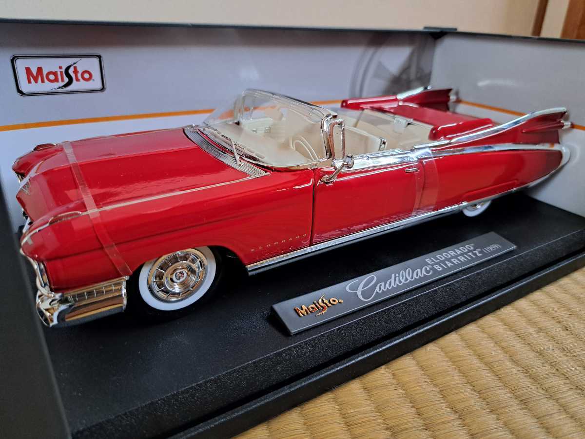 最低価格の 1/18 赤 キャデラック エルドラド 1959 Cadillac マイスト