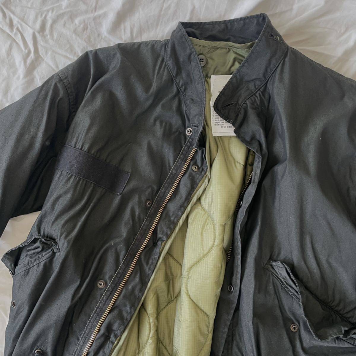 70's berberjin購入 U S ARMY M-65 Fishtail Parka XS 黒染め 70's berberjin購入 U S ARMY M-65 Fishtail Parka XS 黒染め