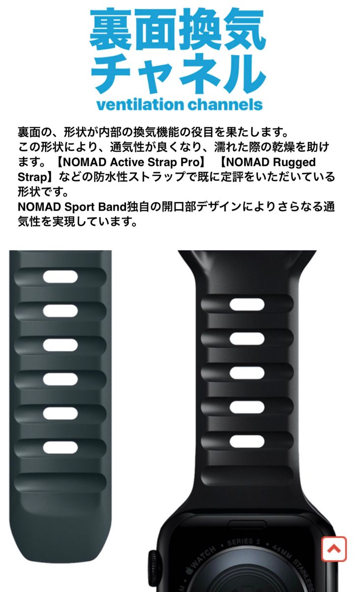 新品未使用nomad apple watch バンド NOMAD ルナグレー