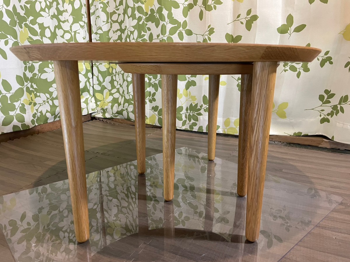 直接引き取り可 TAKANO MOKKO 高野木工 バルーン ダイニングテーブル バルーンダイニング 伸長式 リビングテーブル カフェテーブル_画像5