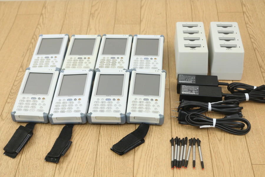 【NEC】(PW-WT51-01)ハンディターミナル8点 業務用PDA ジャンク!! 管ざ9562