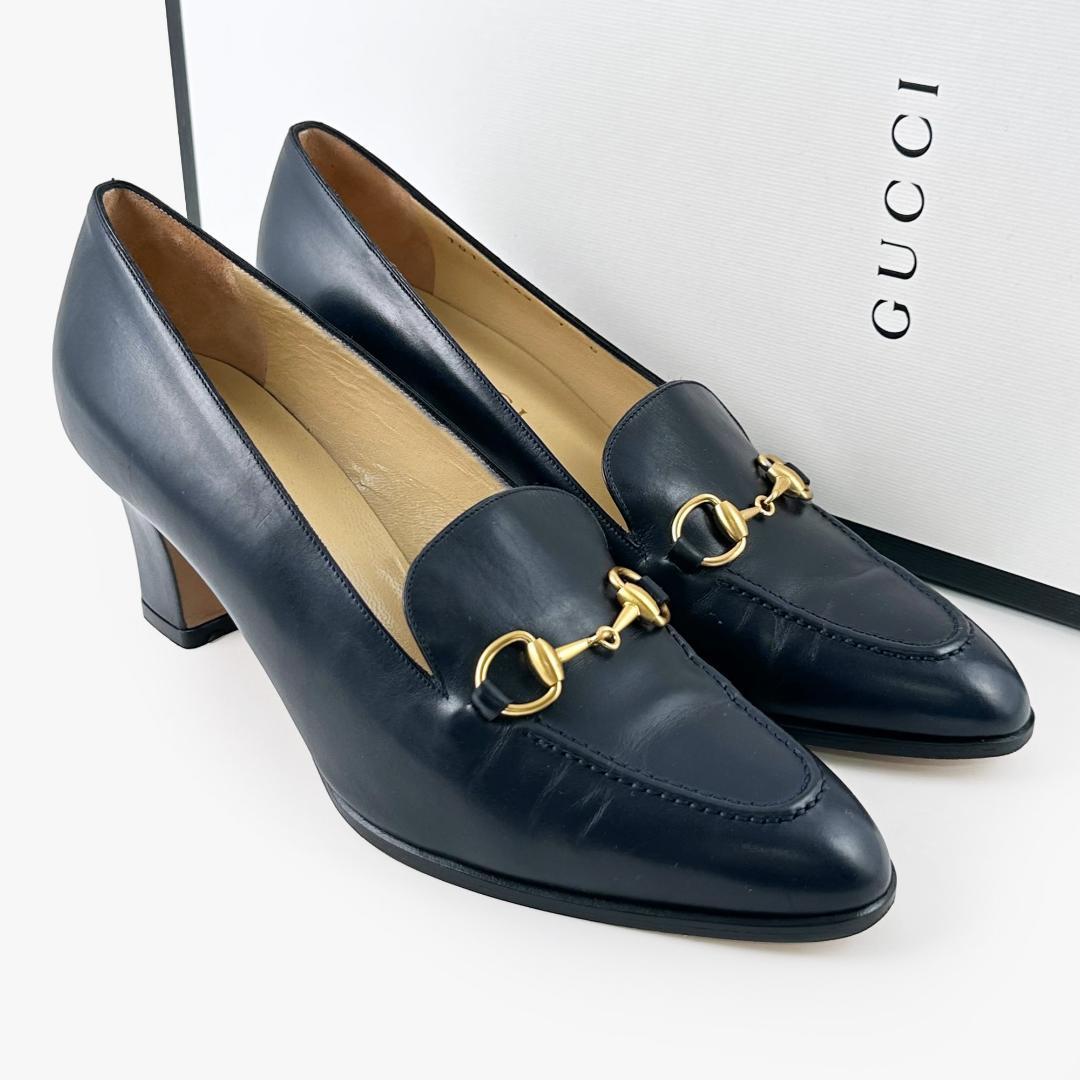 美品】GUCCI グッチ ヒールパンプス-