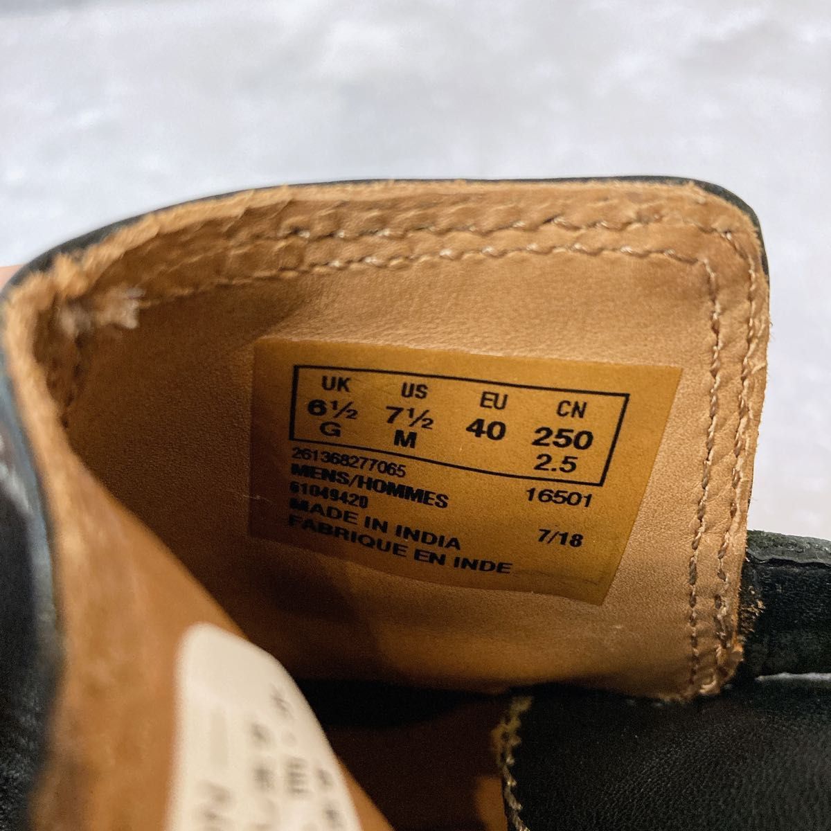 美品 Clarks クラークス 本革ブーツ ブラックレザー ローカットブーツ レザー 25センチ ショートブーツ