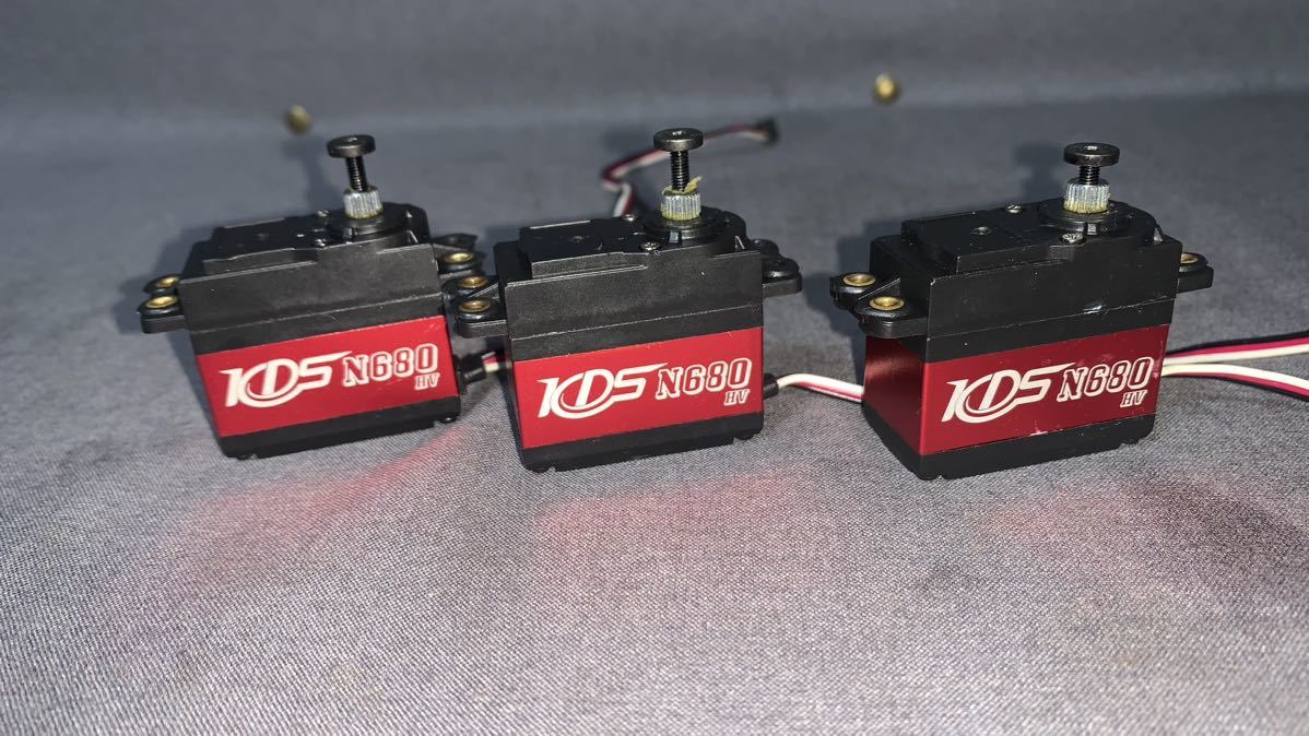 KDS サーボ N680 メタルギヤ デジタルサーボ　3個動作確認済み　SDX/T-Rex 600/700/JR AST2_画像1
