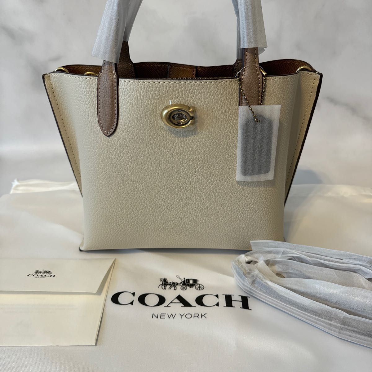 新品♡ COACH コーチ ウィロウ 24 ハンドバッグ ショルダーバッグ-