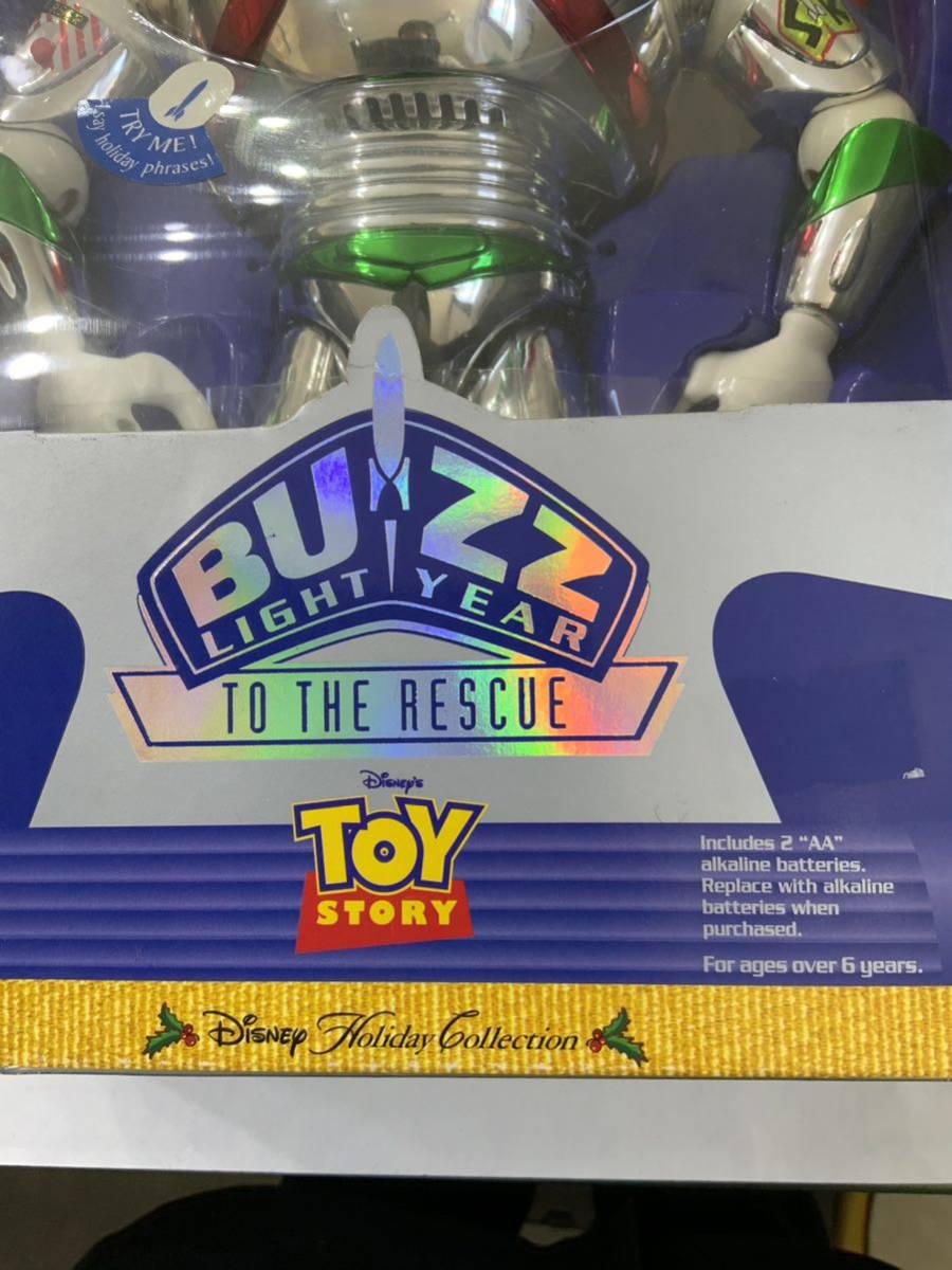 F1 TOY STORY HOLIDAY HERO ホリデーヒーロー BUZZ LIGHTYEAR TO THE RESCUE TALKING FIGURE 激レア_画像2