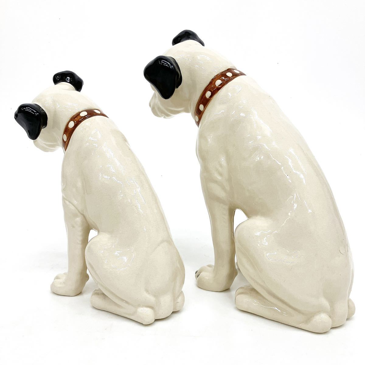 Victor ビクター ニッパー犬 約30cm 約25cm 他 6体 セット まとめ 陶器