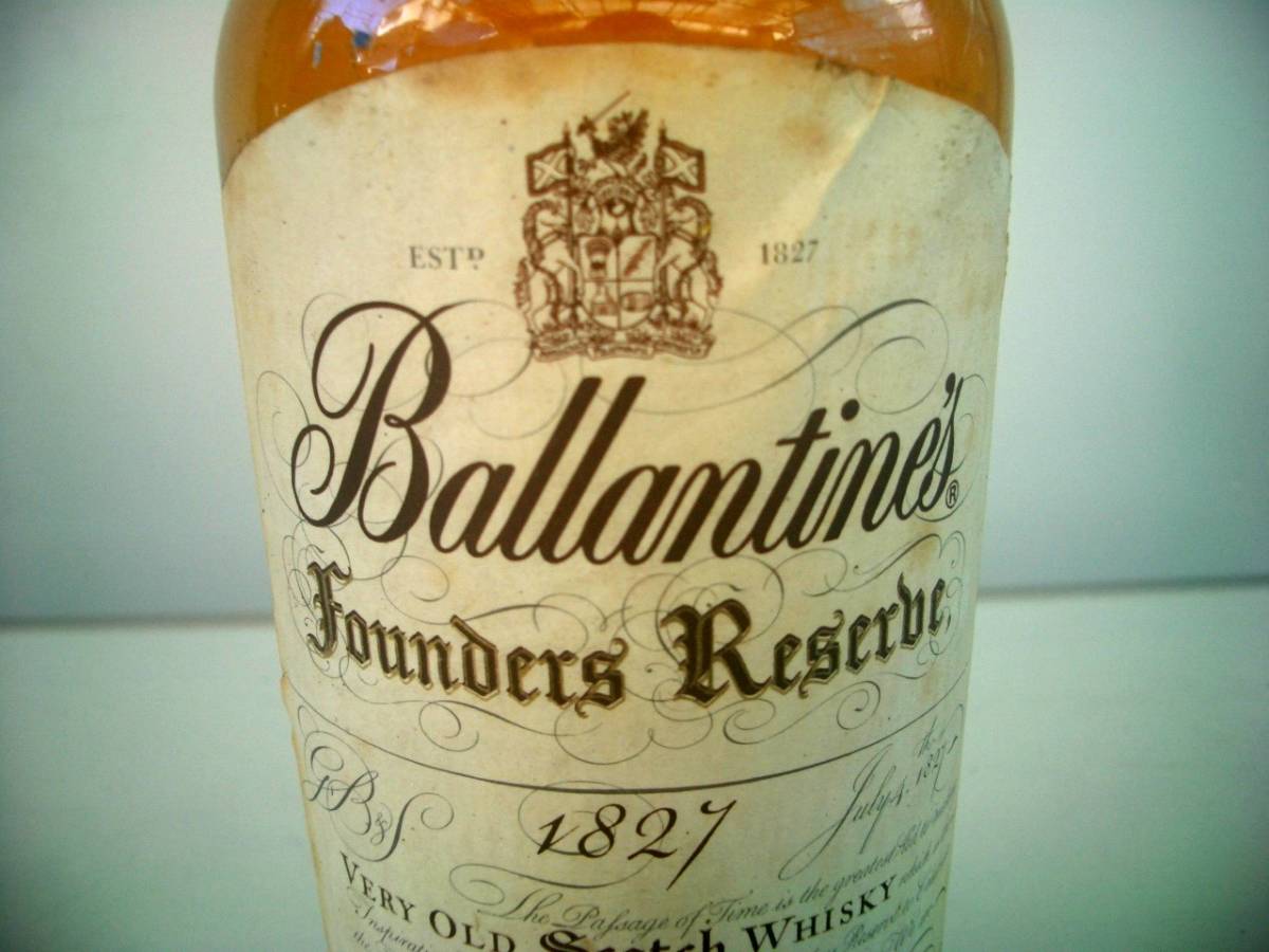 ◆Ballantines/バランタイン 1827◆Founders Reserbe スコッチウイスキー 750ml 43％◆ベリーオールド/古酒　未開封　管EX-1_画像2