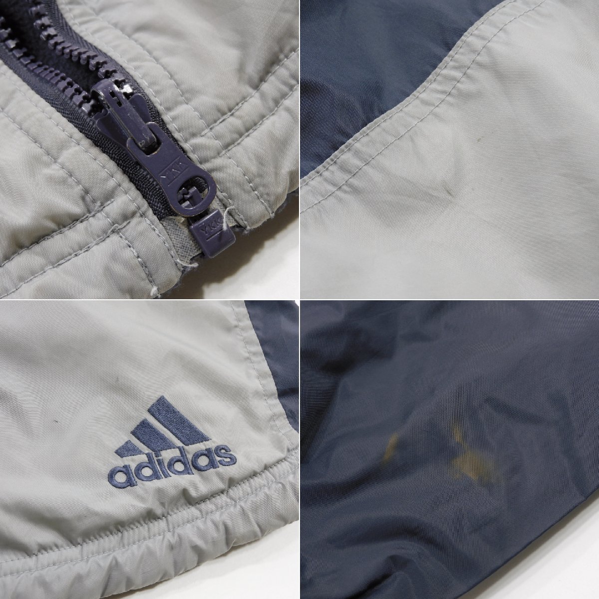 adidas アディダス ナイロン リバーシブル ジャケット Size XL #10285 アメカジ ウインドブレーカー スポーツウエア_画像6